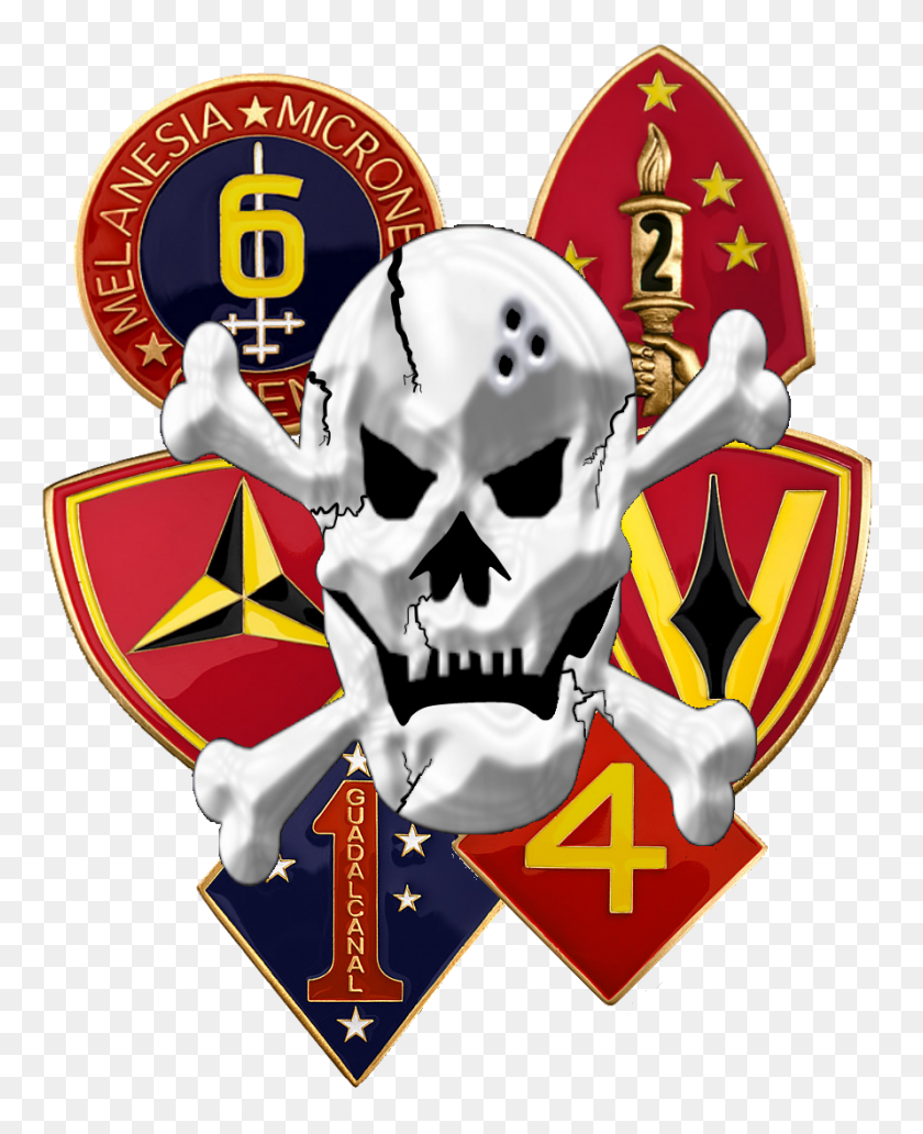 890x1110 United States Marine Corps Reconnaissance Battalions - Usmc Logo Clip Art