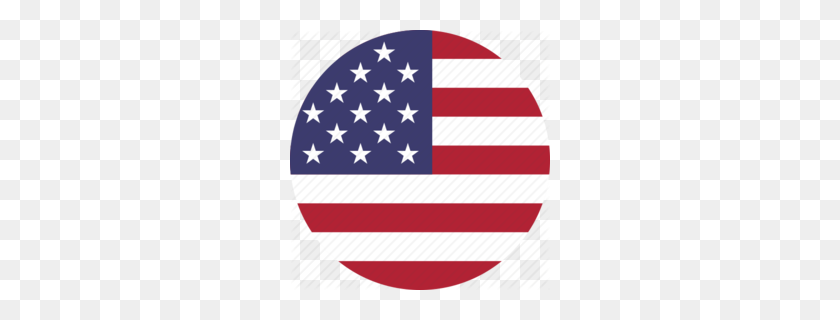 260x260 Bandera De Los Estados Unidos De América Clipart - Día De La Independencia Clipart