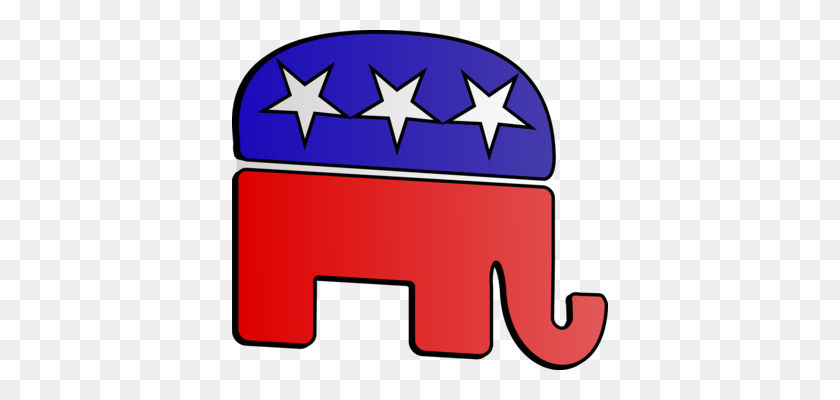 376x340 United States Of America Republican Party Democratic Party - Election Clipart