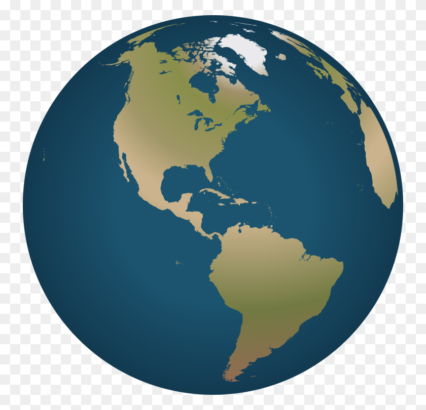 750x750 United States South America Globe World Map - South America Clipart