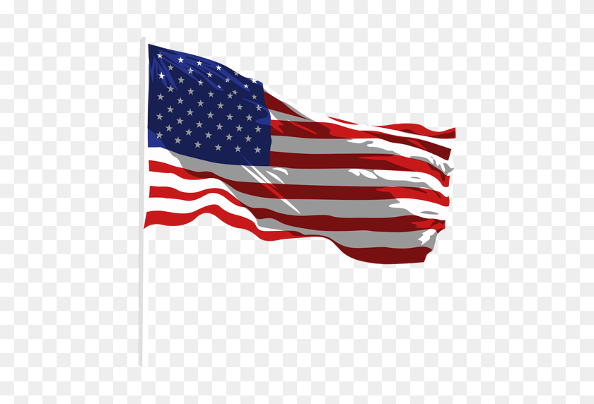 512x512 United States Waving Flag - Waving Flag PNG