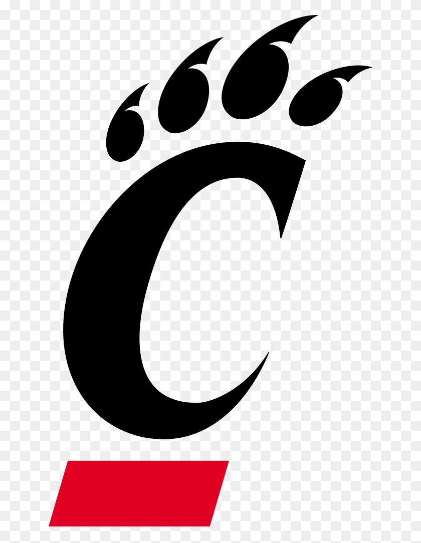 645x1024 Логотип Университета Цинциннати Bearcats - Цинциннати Редс Клипарт