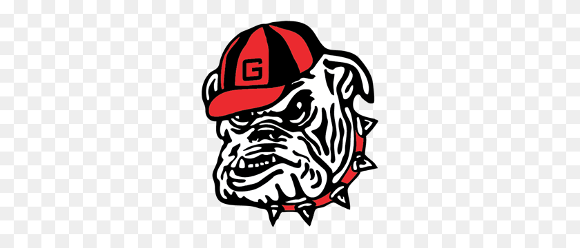 256x300 University Of Georgia Bulldogs Logo Vector - Georgia Bulldog Clipart