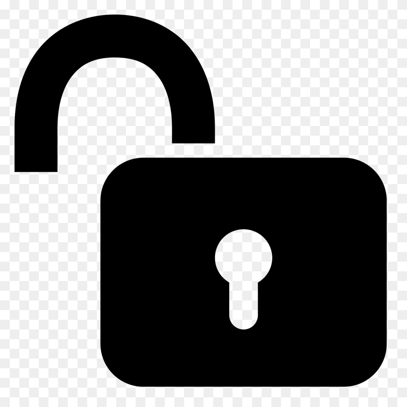 1600x1600 Unlocked Lock Cliparts Free Download Clip Art - Locked Door Clipart