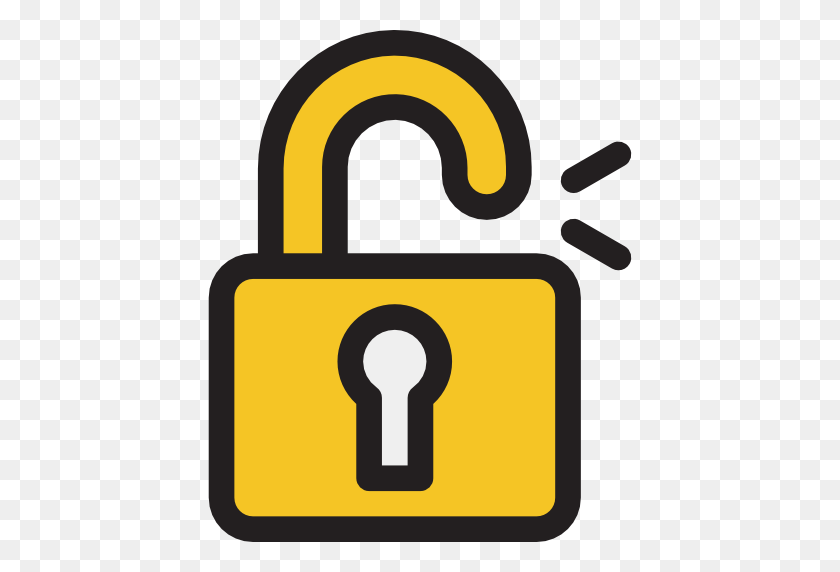 512x512 Unlocked Padlock Png Transparent Unlocked Padlock Images - Secure PNG