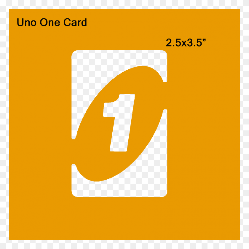 1650x1650 Uno One Card - Uno Card PNG