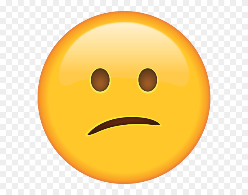 600x600 Unsure What's Going On Or What To Say This Confused Emoji Is Here - Facepalm Emoji PNG