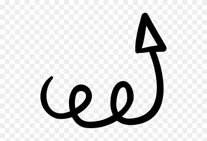 512x512 Up Arrow With Scribble - Scribble PNG