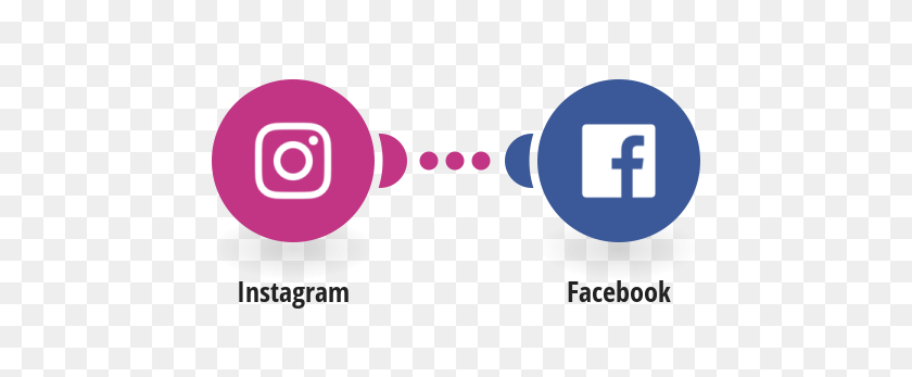 550x287 Upload New Instagram Photos To Facebook Integromat - Facebook And Instagram Logo PNG
