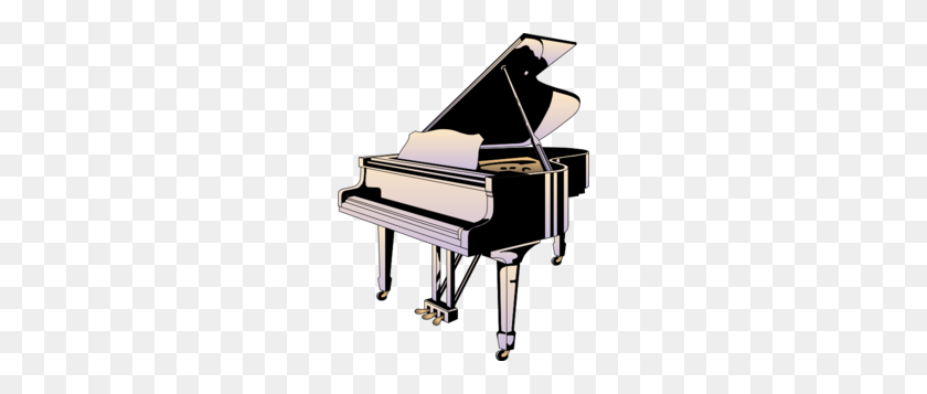 228x297 Upright Piano Cartoon - Piano Lesson Clipart