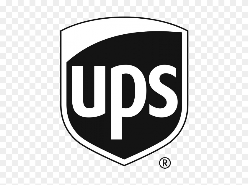 500x565 Ups Black And White Logo Png Transparent - Ups PNG