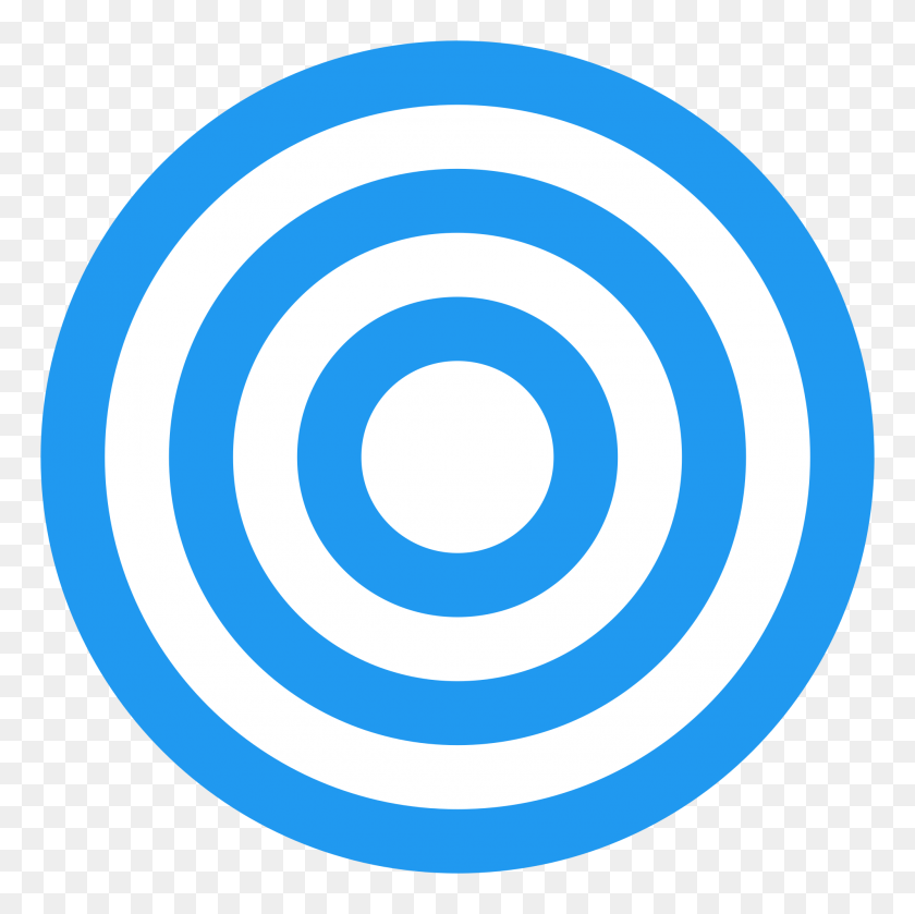 2000x2000 Урантия Три Концентрических Синих Круга На Белом Символе - Концентрические Круги Png