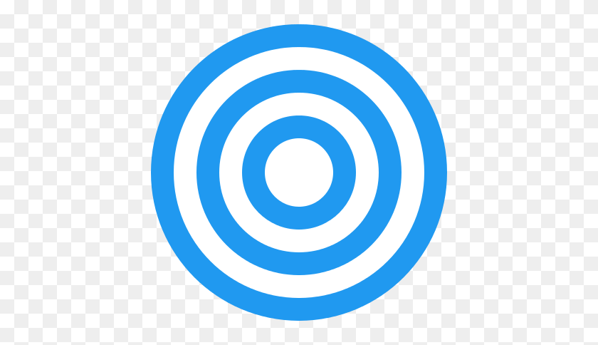 424x424 Урантия Три Концентрических Синих Круга На Белом Символе - Концентрические Круги Png