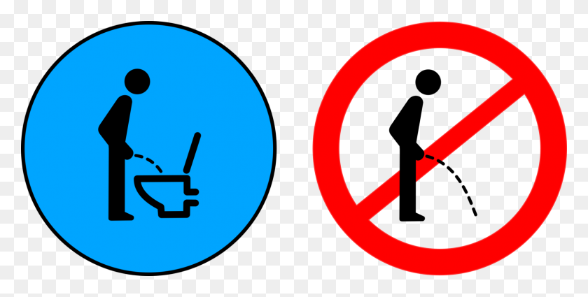 1601x750 Urination Sign Urine Number Toilet - Restroom Sign Clipart