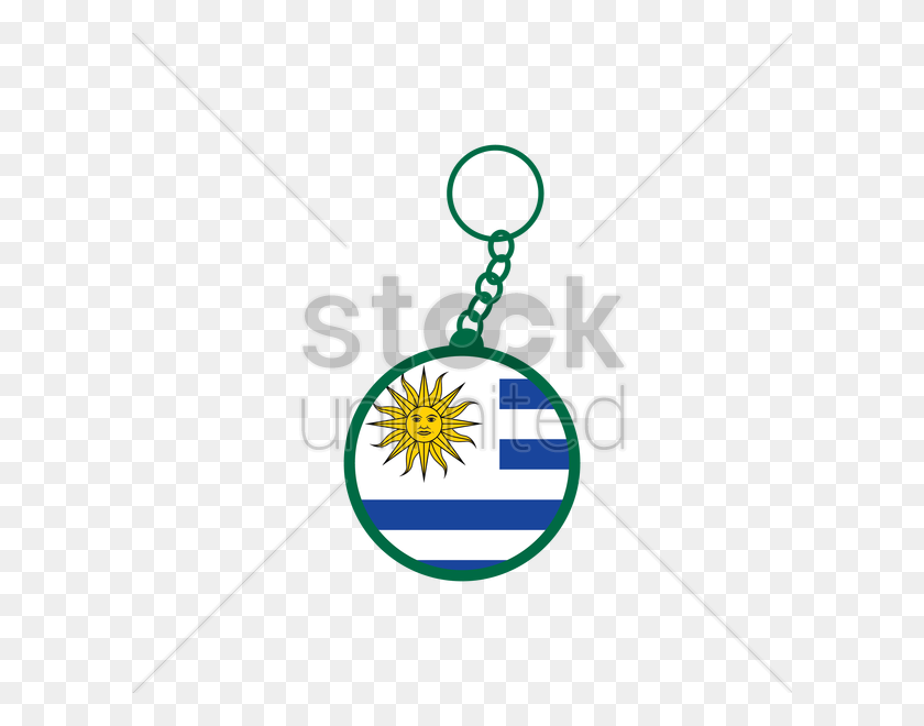 600x600 Uruguay Flag Key Chain Vector Image - Uruguay Flag PNG