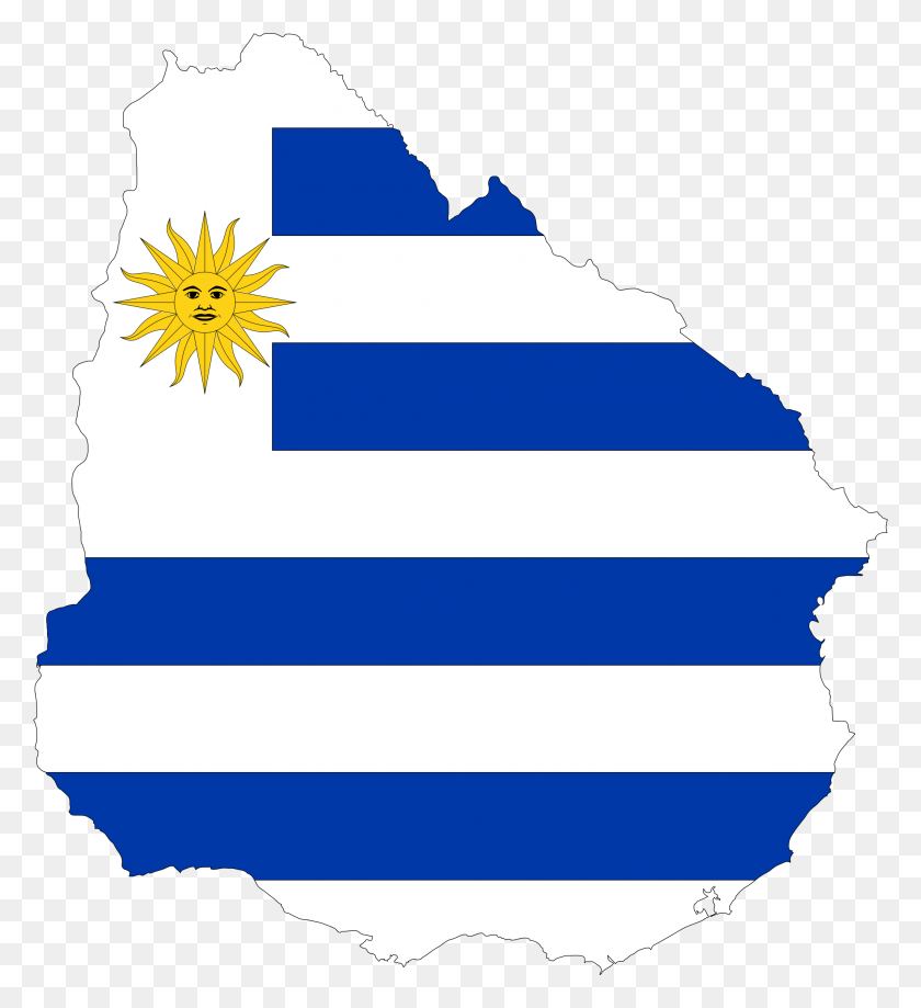 2114x2330 Uruguay Mapa De La Bandera De Iconos Png - Bandera De Uruguay Png