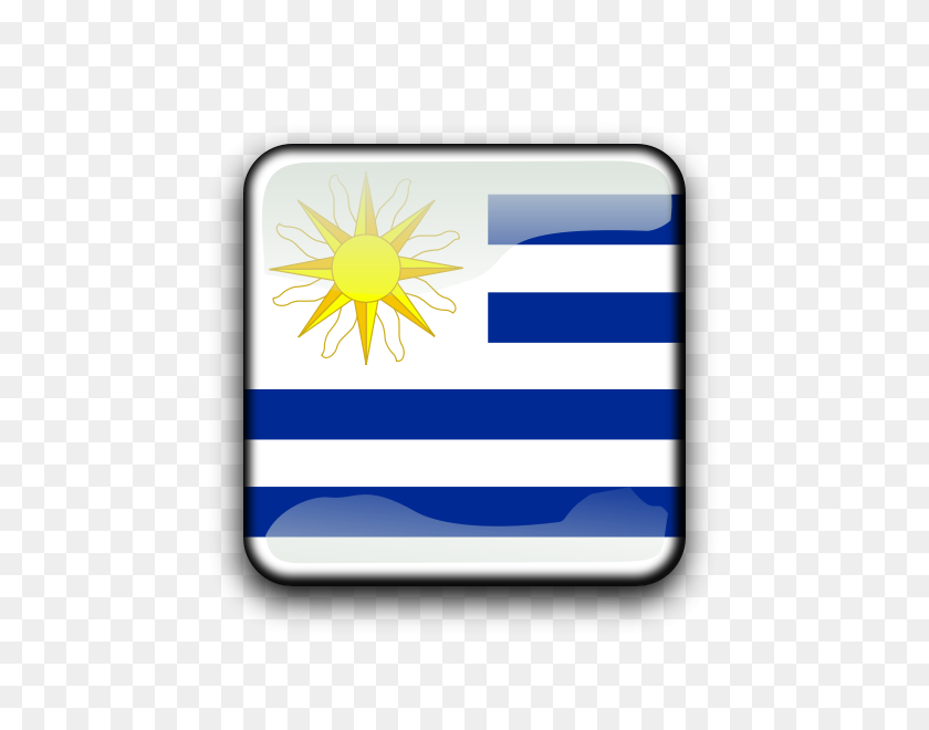 600x600 Png Уругвай - Флаг Уругвая Png Клипарт
