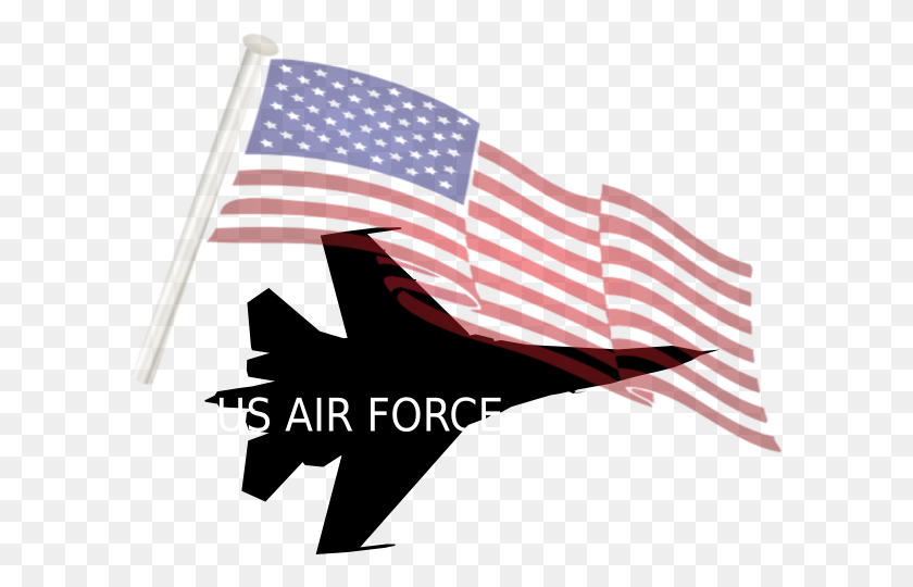 600x480 Us Air Force Logo Clipart - Bandera De Estados Unidos Clipart