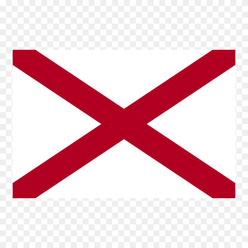 1024x1024 Us Al Alabama Flag Icon - Alabama A PNG