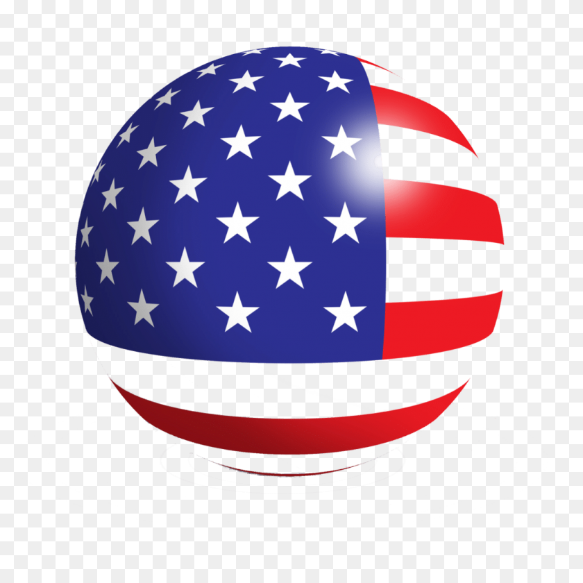 1024x1024 Us Flag Icon - United States Of America Clipart