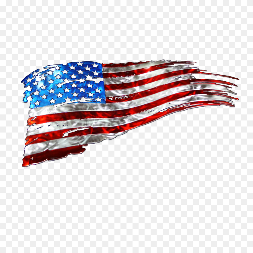 1225x1225 Us Flag Iconic Waving - American Flag Waving PNG