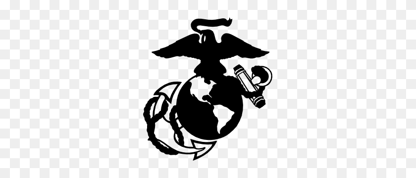 300x300 Us Marine Corps Car Stickers And Decals - Usmc Clipart