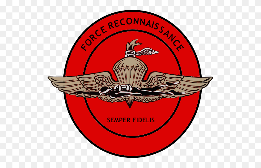 537x480 Us Marine Corps Force Reconnaissance Insignia - Usmc Logo Clip Art