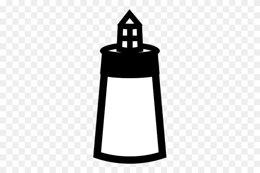 237x500 Us National Park Maps Pictogram For A Lighthouse Vector Image - Park Black And White Clipart