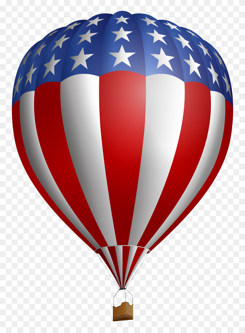 5776x8000 Usa Air Flag Baloon Png Clip Art - Clipart Air
