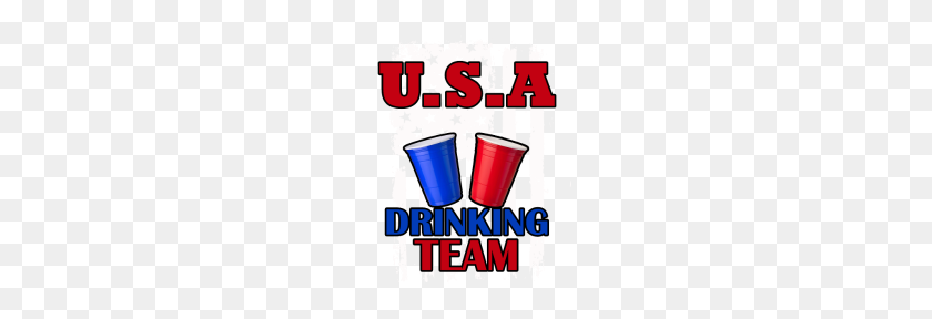 190x228 Usa Drinking Team Beer Pong Party T Shirt - Beer Pong PNG