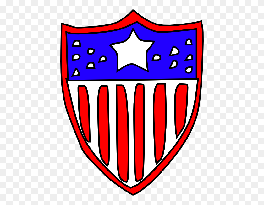 456x594 Usa Flag Badge Clip Arts Download - American Flag Clip Art PNG