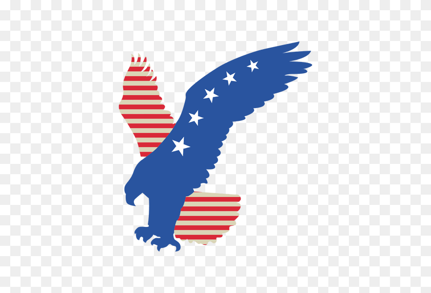 512x512 Bandera De Estados Unidos Águila Volando - Dinero Volando Png