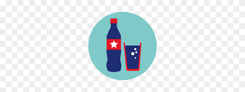 256x256 Логотипы Флага Сша Для Загрузки - Бутылка Кока-Колы Клипарт