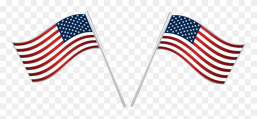8000x3398 Usa Flags Png Clip Art - Usa Flag PNG