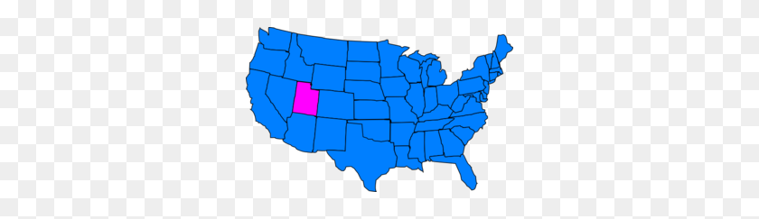 296x183 Mapa De Estados Unidos Utah Rocks Clipart - Utah Clipart