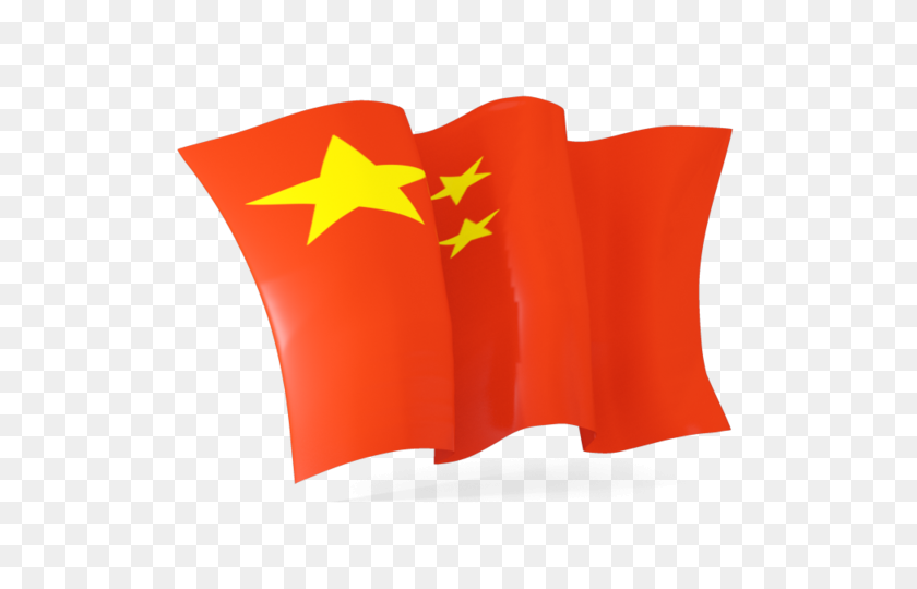 640x480 Usa Map With Chinese Flag Over It Vector Clip Art - China Flag Clipart