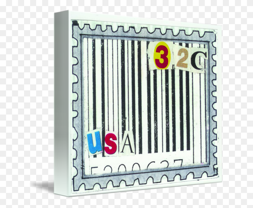 650x630 Usa Stamp - Upc Code PNG