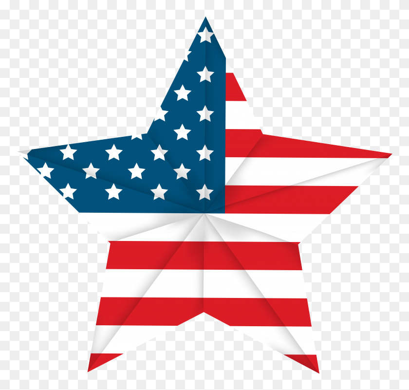 8000x7607 Usa Star Flag Png Clip Art - Usa Flag PNG