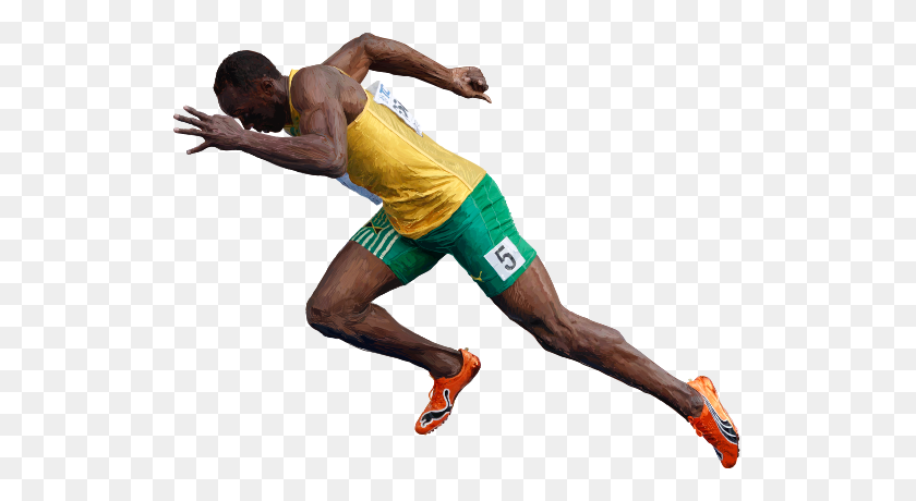 600x400 Usain Bolt Png - Athlete PNG