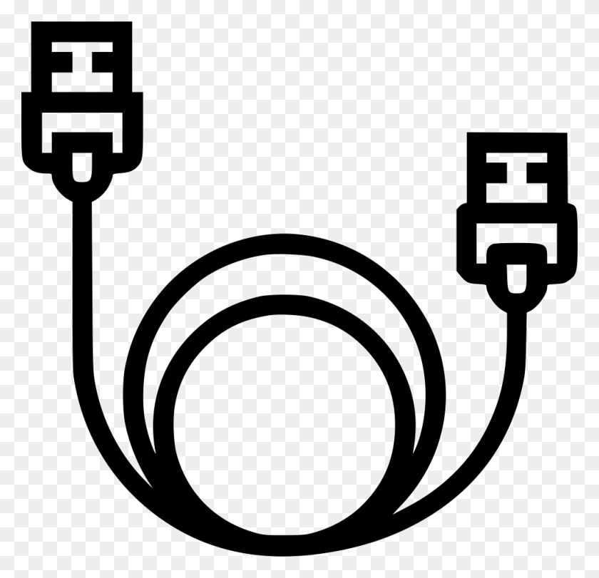980x944 Usb Cable Png Icon Free Download - Cable PNG