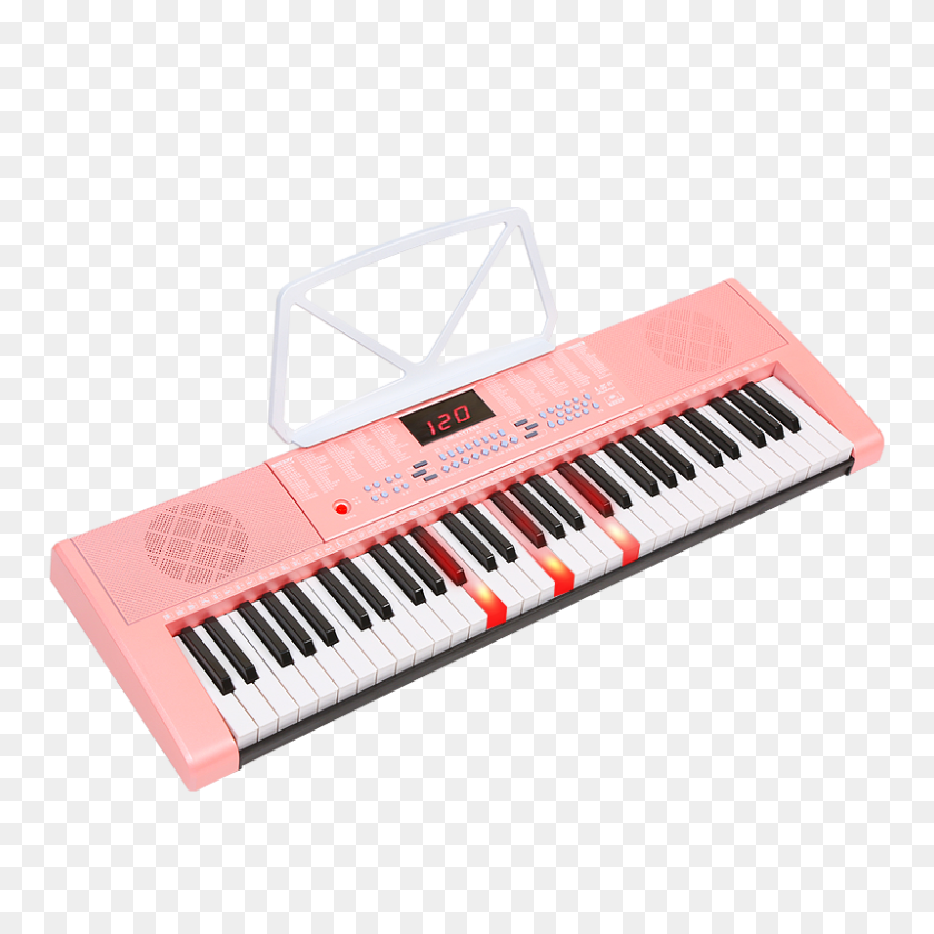 800x800 Usd Beauty Girl Rosa Teclado Inteligente Teclas De Piano Para Adultos - Teclas De Piano Png