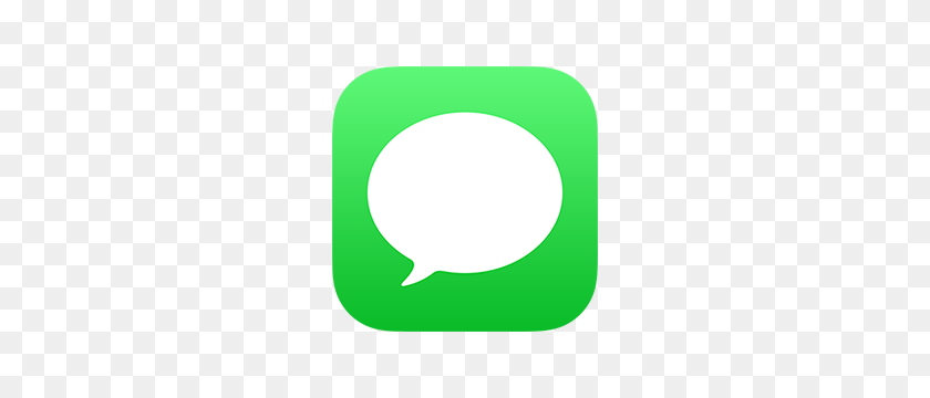300x300 Use Mensajes En Su Iphone, Ipad O Ipod Touch - Burbuja De Mensaje De Texto Png