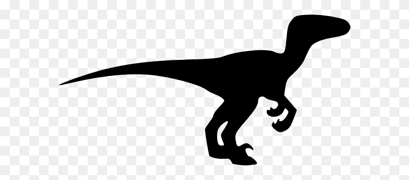 600x310 Use The Form Below To Delete This Cartoon Velociraptor Dinosaur - Black And White Dinosaur Clipart