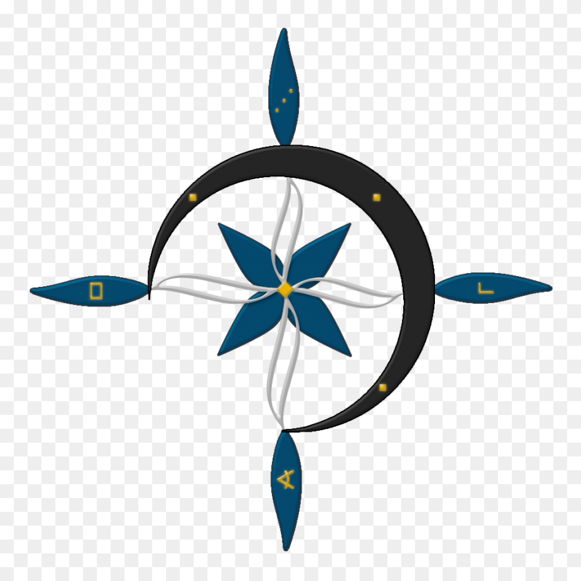 900x900 Use These Compass Rose Vector Clipart - Rose Vector PNG