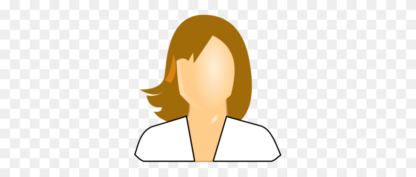 297x298 User Icon, Female, White Shirt Clip Art - Passport Clipart Free