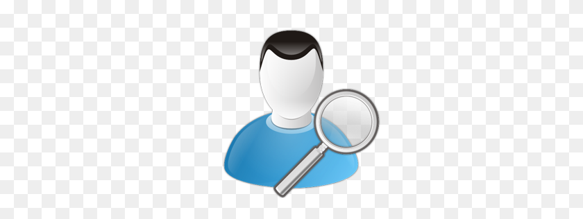 256x256 User Search Icon Blue Bits Iconset Icojam - Search Icon PNG