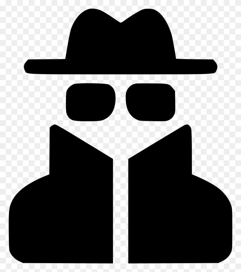 858x980 User Spy Thief Glasses Hat Png Icon Free Download - 8 Bit Glasses PNG