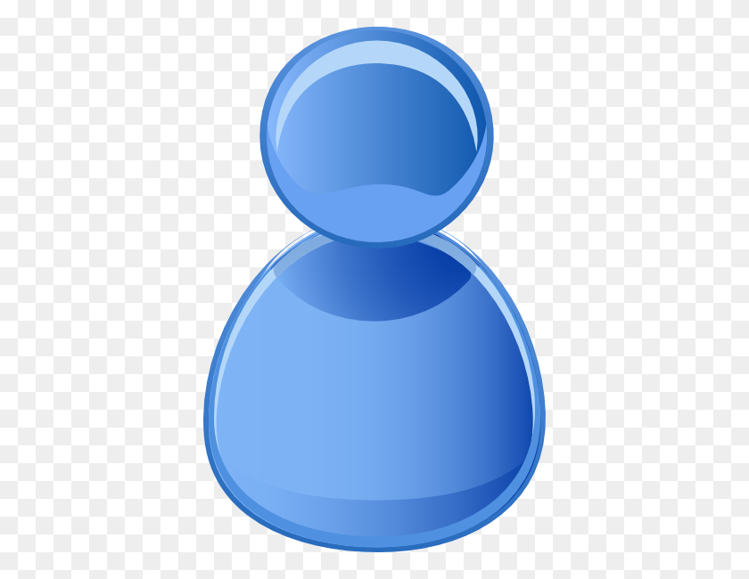 384x590 Символ Пользователя Синий Картинки Бесплатный Вектор - Синий Круг Клипарт