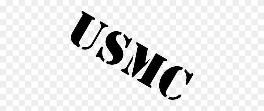 400x295 Usmc Stencil Santiam Detachment - Usmc Logo Clip Art