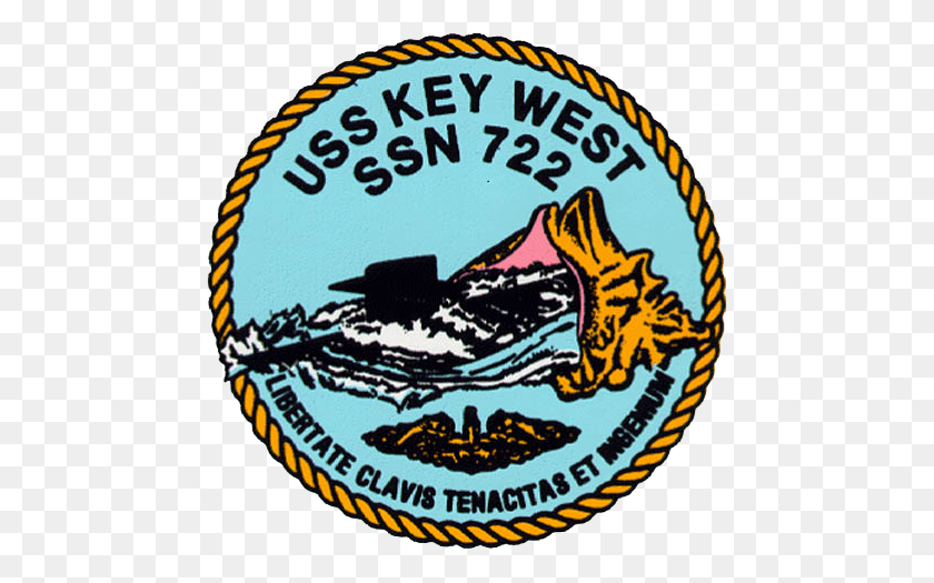 468x465 Uss Key West Ssn Crest - Key West Clip Art